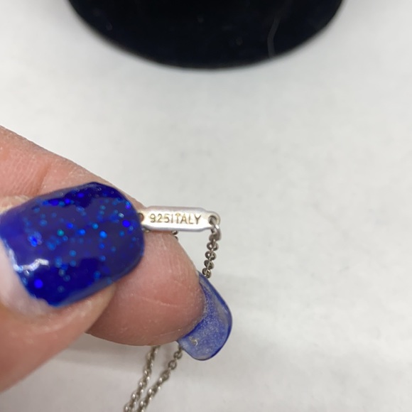 Retired Tiffany 1837 Bar Pendant and Tiffany chain - Picture 6 of 9